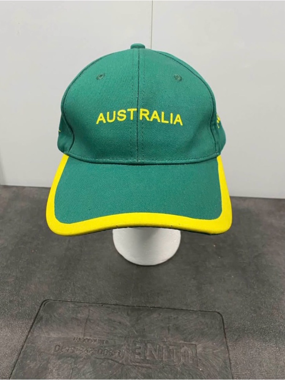 Australia Kids Green and Yellow Baseball Cap